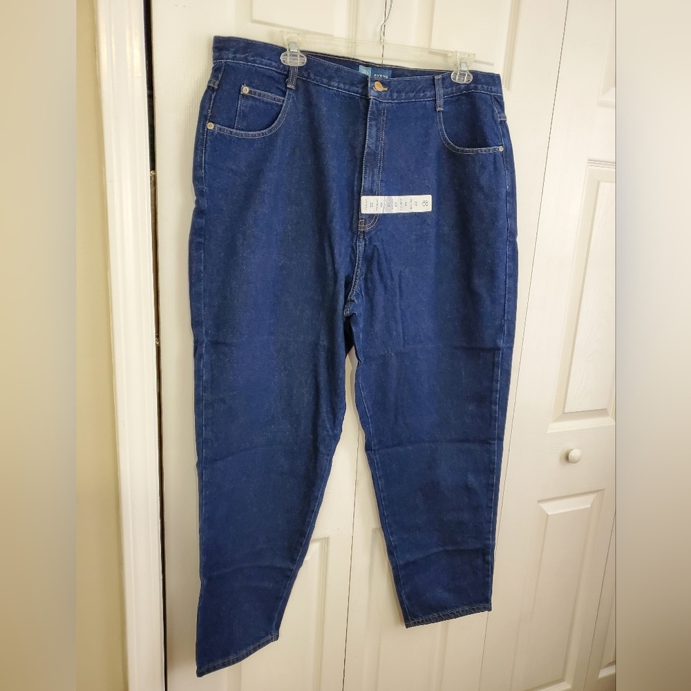Avenue Blues High Waist Classic Fit Blue Jeans Plus Size 22 Avg ~ New With Tags - Picture 2 of 11